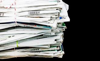 pile of newspapers photo
