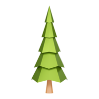 árbol de navidad aislado 3d render png