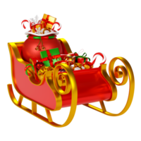 adornos navideños aislados 3d render png