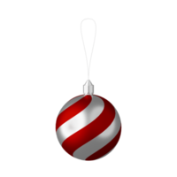 Christmas ball isolated 3d render png