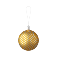 bola de navidad aislado 3d render png