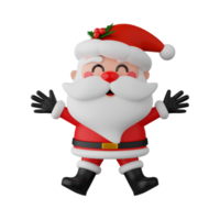 Santa Claus isolated 3d render png