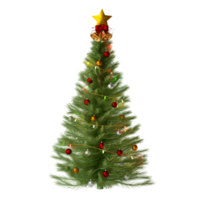 Natale albero isolato 3d rendere png