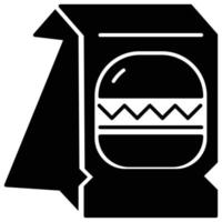 Burger wrap icon, Food Service Theme vector