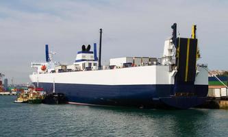 Roro Ship in port photo