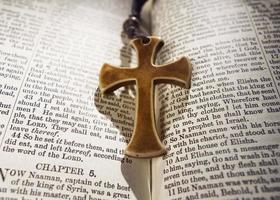 Holy Religion bible and Cross photo