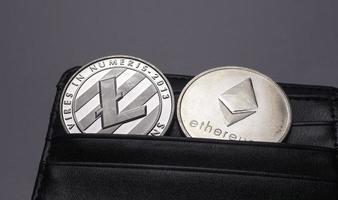 Various Type of Cryptocurrency Bit Coins photo