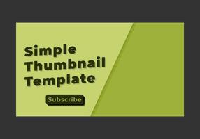 thumbnail youtube template design. vector