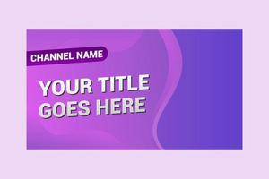 thumbnail youtube template design. vector