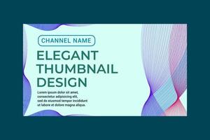 elegant thumbnail youtube template vector