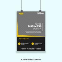 Business flyer or poster graphic design template easy to customize simple and elegant design vector