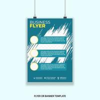 Business flyer or poster graphic design template easy to customize simple and elegant design vector