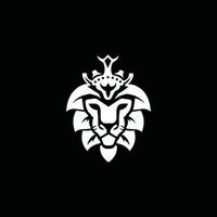 león con el logo de la cabeza de la corona