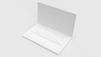 The white notebook on white background 3d rendering photo