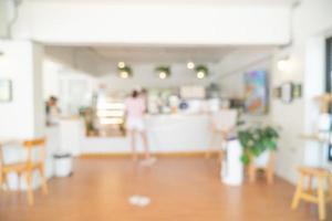 abstract blur coffee shop for background photo