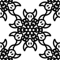seamless mandala pattern for textile, background banner etc vector
