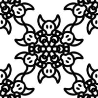 seamless mandala pattern for textile, background banner etc vector