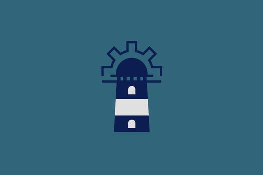 Lighthouse Machine Logo vector
