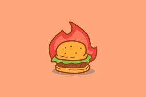 Hot Burger Logo vector