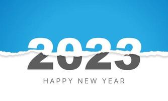 2023 Happy New Year Background Design. Greeting Card, Banner, Poster. Vector Illustration.