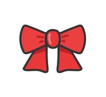 simple ribbon , bow icon vector illustration