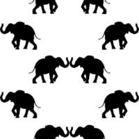 Seamless pattern with cute elephant, Creative childish texture. Great for fabric, textile Vector Illustration.