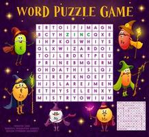 Word search puzzle game, micronutrients wizards