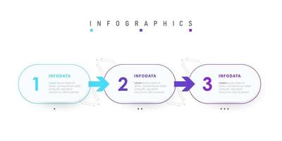 Vector Infographic label design template with icons and 3 options or steps. Can be used for process diagram, presentations, workflow layout, banner, flow chart, info graph.