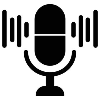 micrófono que puede modificar o editar fácilmente vector