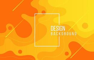 vector illustration modern abstract orange and yellow fluid background