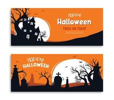 fondo de tarjetas de felicitación de halloween. plantilla de ilustración de halloween para pancarta, afiche, volante, venta y todo el diseño. vector