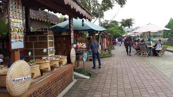 Floating Market, Bandung, Indonesia 07.06.2022 - Floating Market, Bandung, Indonesia - Scenery at Floating Market, bandung, with people shopping photo