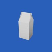 Representación 3d de leche adecuada para maqueta 3d foto