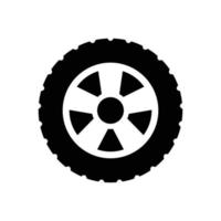 plantilla de diseño de vector de icono de neumático en fondo blanco