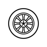 tyre icon vector design template in white background