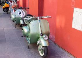 valladolid, españa, 10 de septiembre de 2022, encuentro de motos clasicas foto