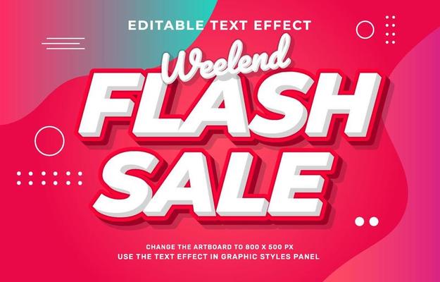 Flash sale text effect