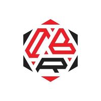 diseño de logotipo de tres letras de polígono creativo vector