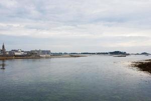 Beautiful view of Roscoff from the bridge. France photo