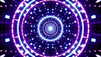 Neon light Festival tunnel vj loop video
