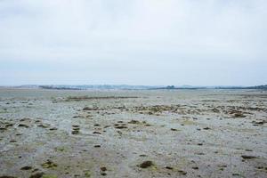 Low tide in a beach. Brittany, France photo