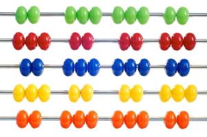 Colorful of abacus photo