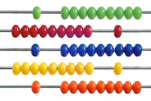 Colorful of abacus photo