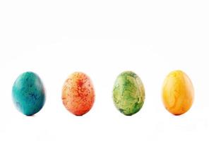 Easter eggs in colors photo