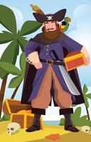 Pirate Character Concept vector