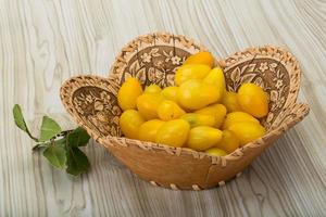 Yellow cherry tomatoes photo