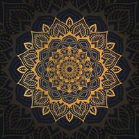 Abstract golden luxury mandala background design template vector