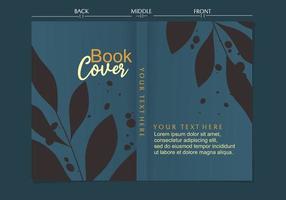 Cover book templates in botanical style. size a4. for books page design, planners,notebooks,  brochures,catalogs etc. vector