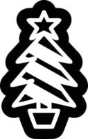 christmas tree icon vector