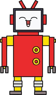 cute cartoon robot